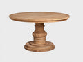 Table de jardin - Bois massif - 120x120x76 cm - Bois naturel - Style classique