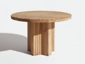 Table de jardin - Bois massif - 120x120x76 cm - Bois naturel - Style moderne pour repas extérieur