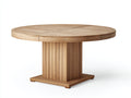Table de jardin - Bois massif - 125x125x75 cm - Bois miel clair - Style moderne