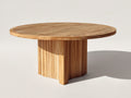 Table de jardin - Bois massif - 130x130x75 cm - Bois miel - Style contemporain pour repas extérieur